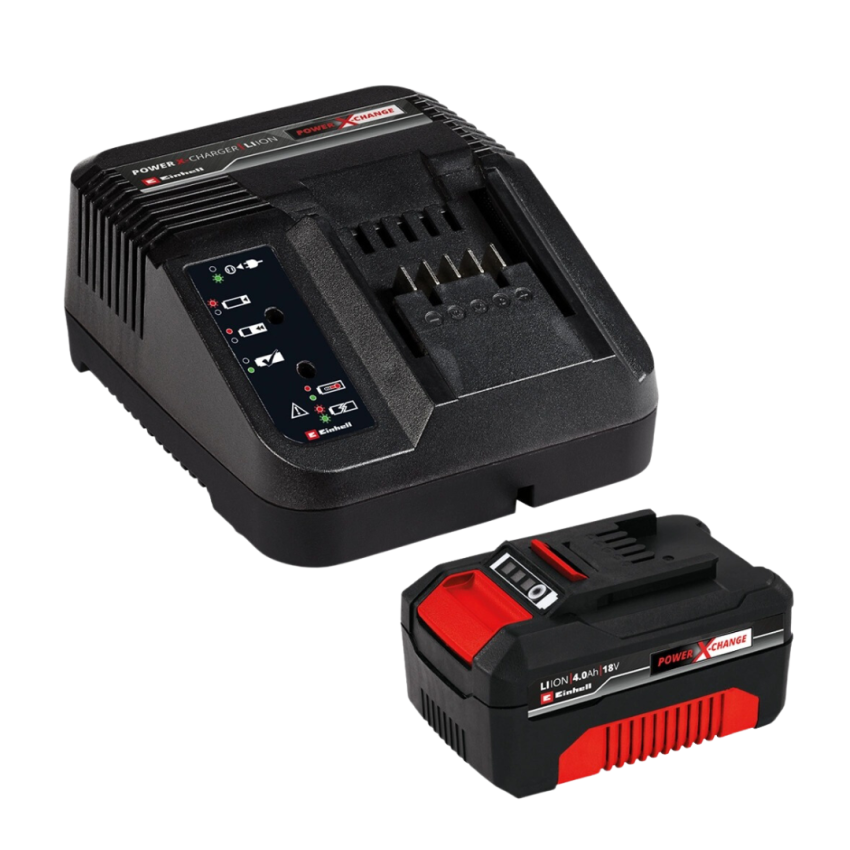 KIT INICIAL BATERIA DE 4.0 AH + CARREGADOR BIVOLT EINHELL