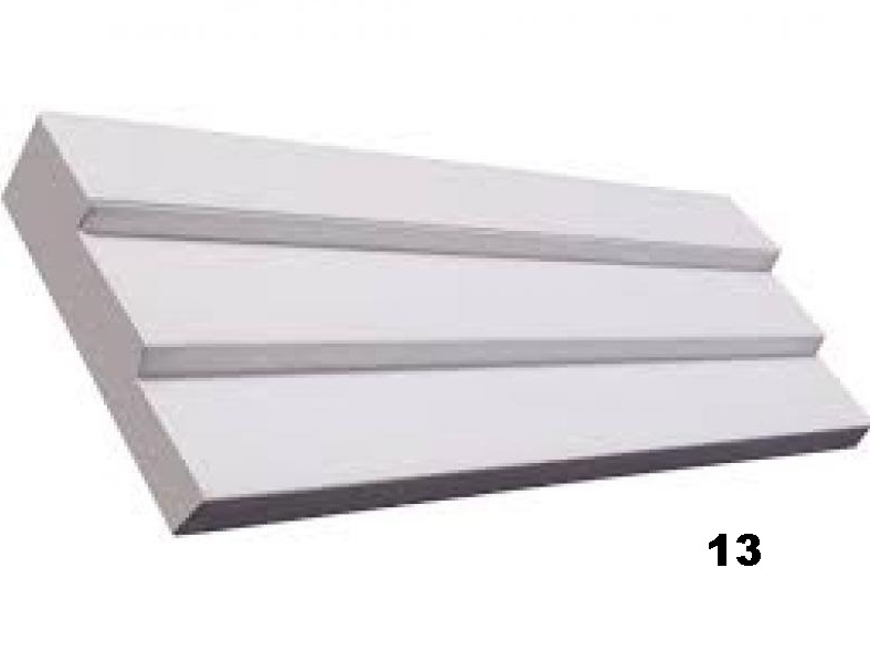 MOLDURA DE GESSO  3 DENTES 90MM X 15MM