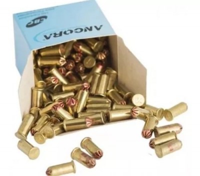 CARTUCHO FINCAPINO CURTO VERMELHO CALIBRE 22 ANCORA XC22S - 100 unidades