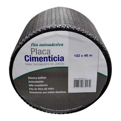 FITA TELADA PARA PLACA CIMENTICIA WALTAPE WALSYWA 560046 102mm - 46m