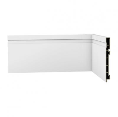 RODAPE FRISADO ECOVALE R7 BRANCO 15x1,8cm - 2.4m